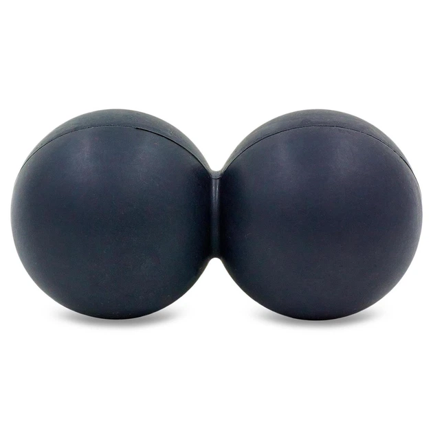 Мяч массажный кинезиологический двойной Zelart Massage Duoball Fit 5128 размер 14х6,5см Black - изображение 2