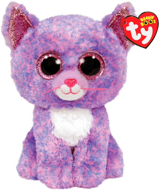 Дитяча м’яконабивна іграшка TY Beanie Boo's Кіт Cassidy 25 см (36486) (008421364862) - зображення 1