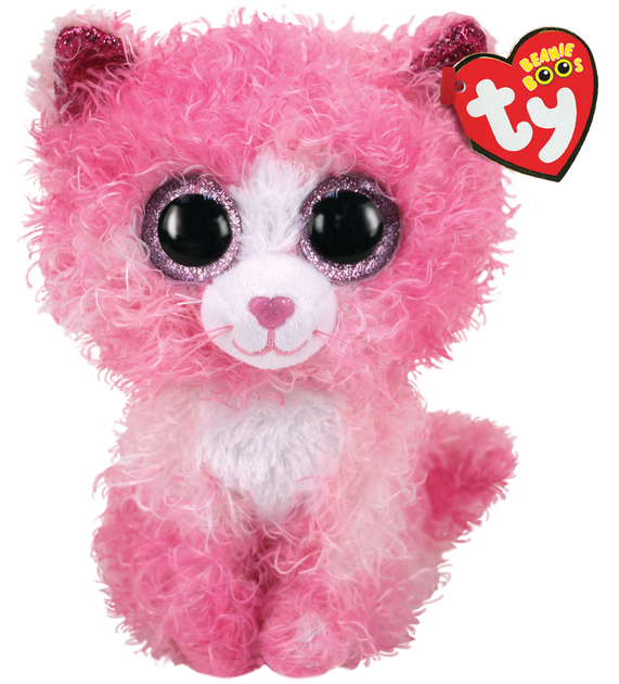 Zabawka miękka TY Beanie Boo's Kociak Reagan Różowy 15 cm (008421363087) - obraz 1