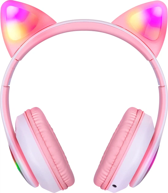 Навушники Defender FreeMotion B585 Pink LED Bluetooth (4745090820041) - зображення 2