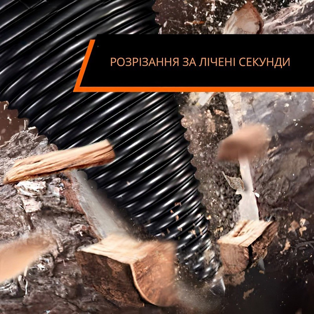 Гвинтовий колун-дровокол ⌀32 мм, конусне свердло для розколювання дров ...