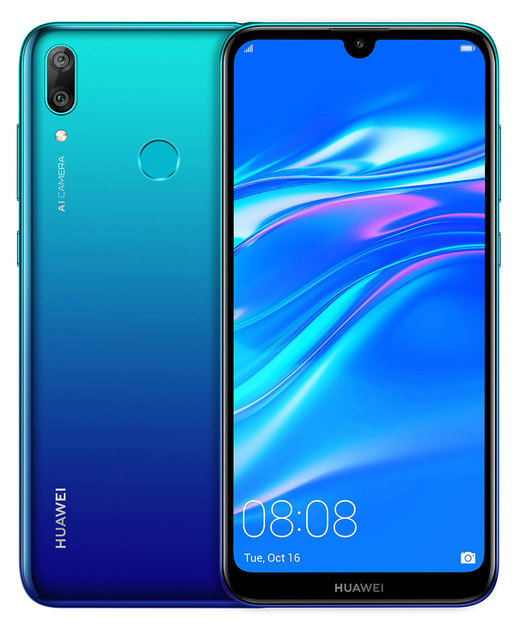 Telefon komórkowy Huawei Y7 2019 Blue (5826118) - obraz 1