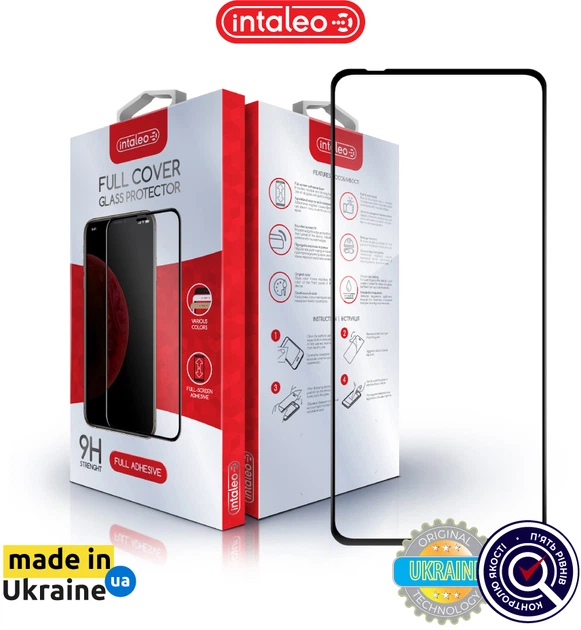 Защитное стекло для смартфона Motorola Moto G72/G84 Intaleo 9H 3D Black (1283126582998) - изображение 2