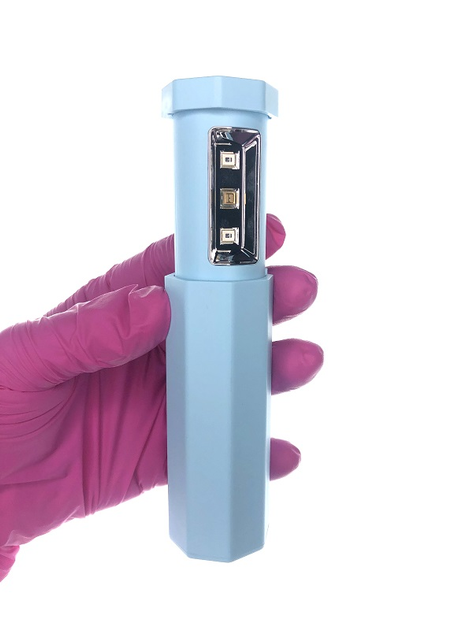 Портативный карманный телескопический стерилизатор UVС голубой - изображение 1