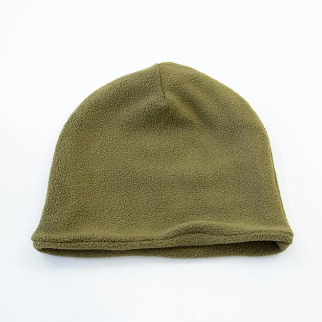 Зимова флісова шапка, тепла однотонна тактична армійська шапка OSPORT (ty-0042) Хакі - зображення 1