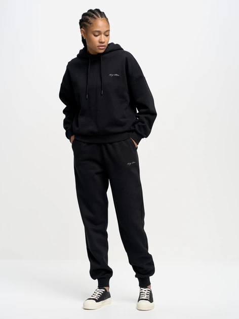 Spodnie dresowe damskie Big Star 350002-906 L Czarne (5900714371487) - obraz 3