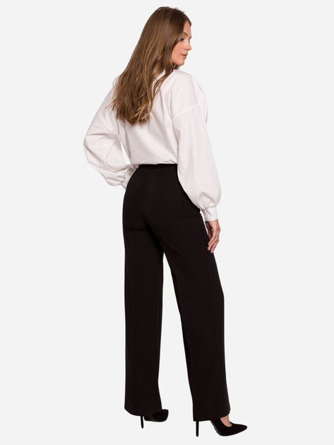 Spodnie regular fit damskie eleganckie Makover K114 L Czarne (5903887637022) - obraz 2