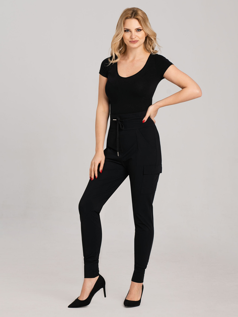 Spodnie slim fit damskie Look Made With Love 256 Preety S Czarne (5903999311810) - obraz 3