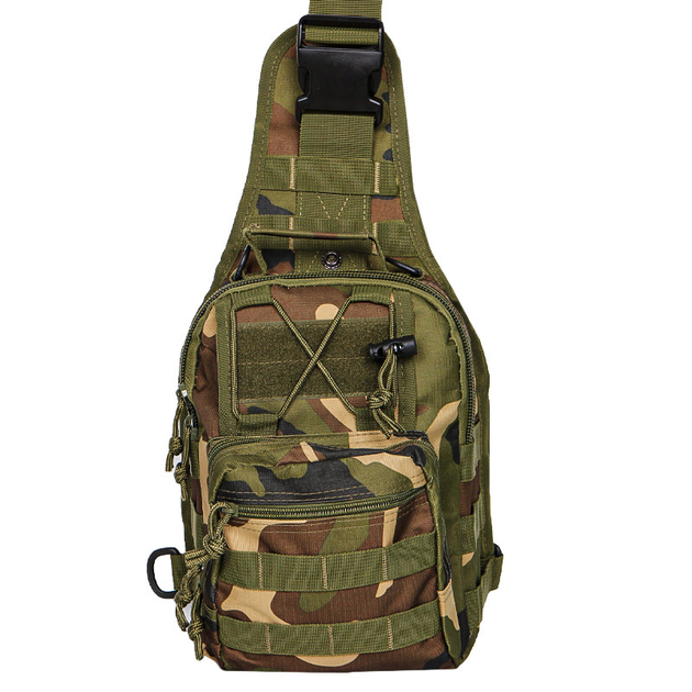 Рюкзак тактичний на одне плече AOKALI Outdoor B14 6L Camouflage CP - зображення 2