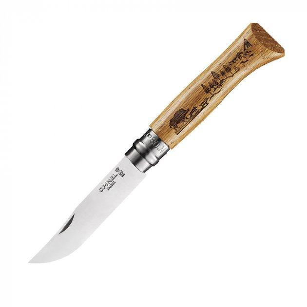Нож Opinel №8 VRI Animalia "Кабан", ручка дуб,204.78.88 - изображение 1