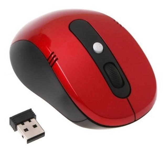 Мышь беспроводная Wireless Mouse G-108 чёрно-красный - изображение 5