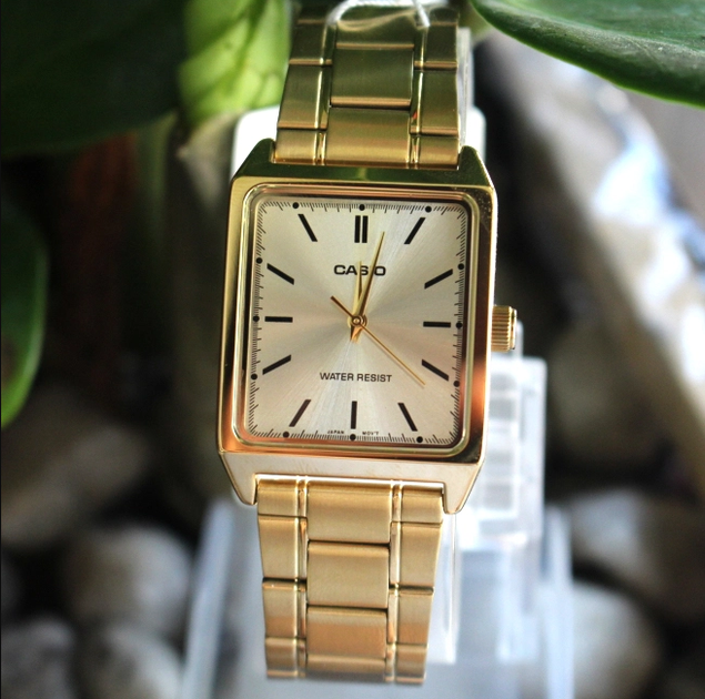 Женские наручные часы Casio LTP-V007G-9E Желтое золото - изображение 4
