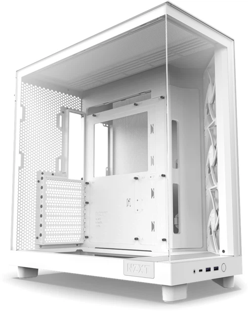 Obudowa NZXT H6 Flow All White (CC-H61FW-01) - obraz 2