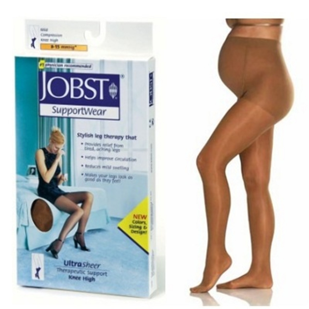 Rajstopy uciskowe Jobst 140 Maternity Panty Beige T/5 (8470003090476) - obraz 1