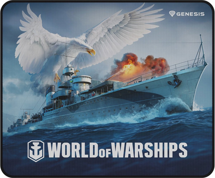 Podkładka gamingowa Genesis Carbon 500 World of Warships Lightning Multicolor (NPG-1738) - obraz 1