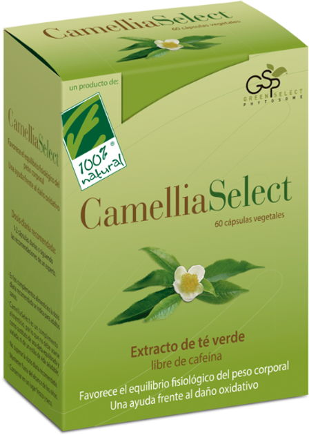 Suplement diety 100% Natural Camelliaselect 60 kapsułek (8437008750910) - obraz 1
