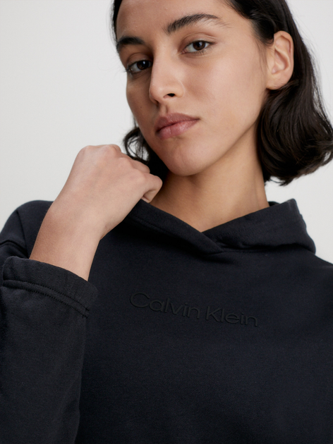 Худі жіноче Calvin Klein 00GWS3W300-BAE XS Чорне (8720107272163) - зображення 4
