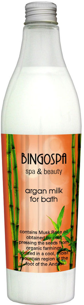 Молочко для душу Bingospa Spa&Beauty Argan Milk For Bath 400 мл (5901842003134) - зображення 1