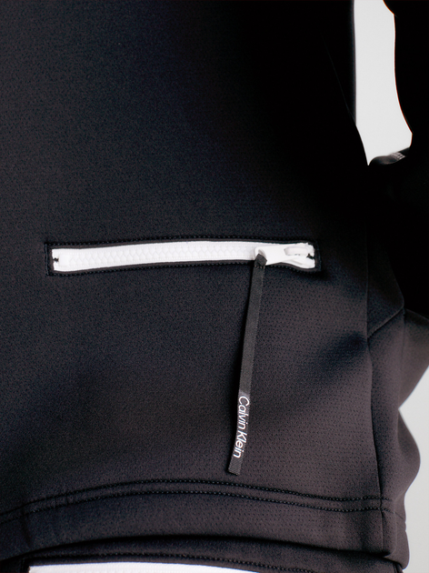 Толстовка на блискавці чоловіча Calvin Klein 00GMF3J408-BAE XS Чорна (8720108331234) - зображення 4