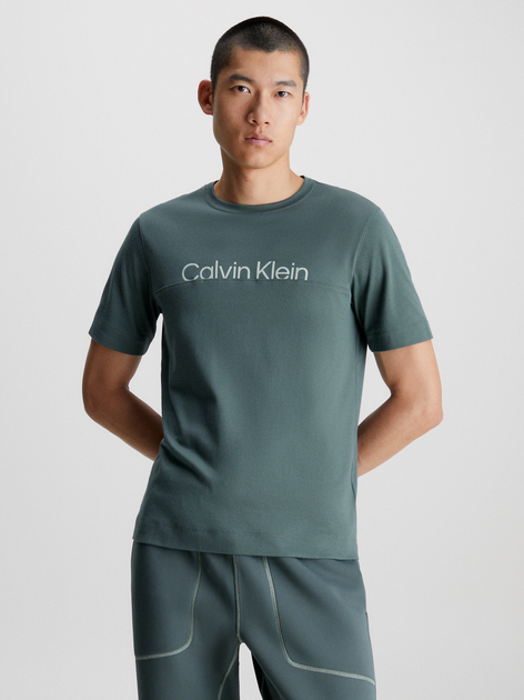 Футболка чоловіча Calvin Klein 00GMF3K133-CEG XL Темно-сіра (8720108332712) - зображення 1
