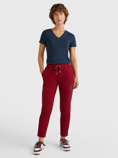 Футболка жіноча Tommy Hilfiger WW0WW24969-403 M Синя (8719857907395) - зображення 3