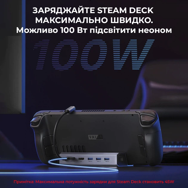 Док-станция 6-в-1 JSAUX для Steam Deck / OLED | ROG Ally | Legion