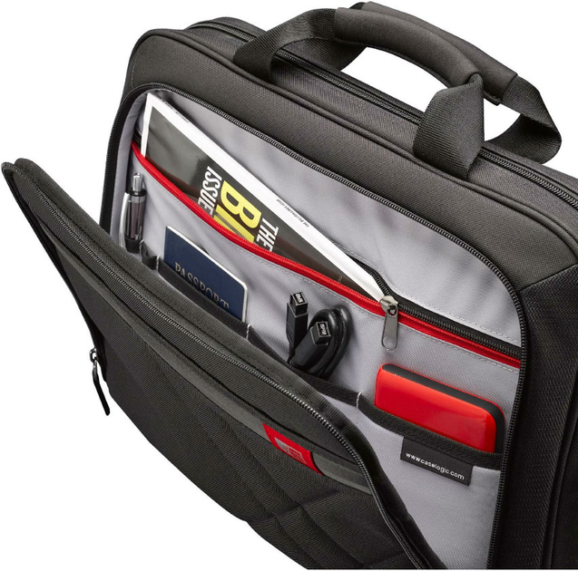 Torba do laptopa Case Logic Casual 17" Czarny (DLC117 BLACK) - obraz 4