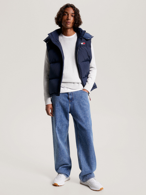 Bezrękawnik męski Tommy Jeans DM0DM14447-C87 2XL Granatowy (8720641291286) - obraz 3