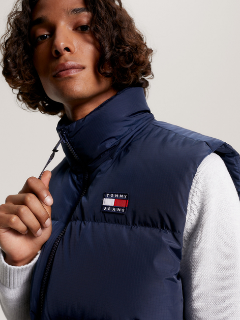 Bezrękawnik męski Tommy Jeans DM0DM14447-C87 2XL Granatowy (8720641291286) - obraz 4