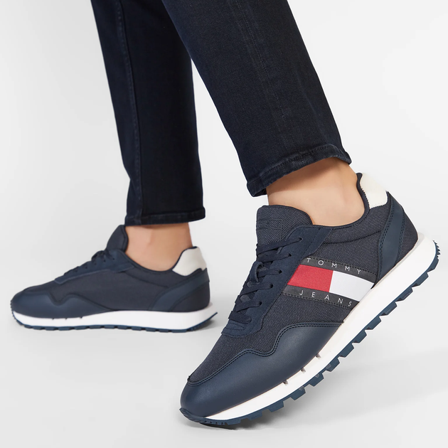 Buty sportowe męskie Tommy Hilfiger EM0EM01081-C87 45 Granatowe (8720641614184) - obraz 5