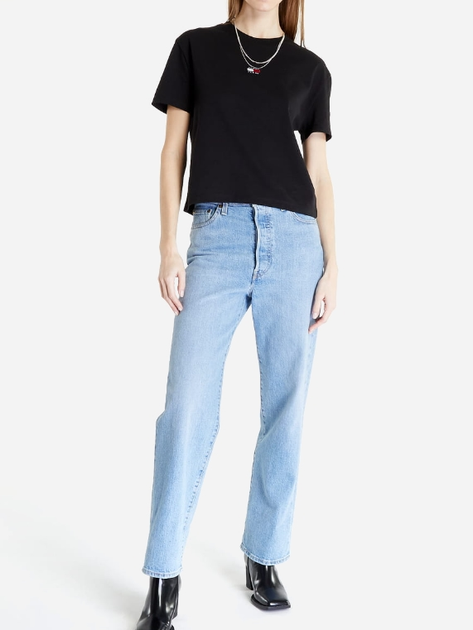 Koszulka damska bawełniana Tommy Jeans DW0DW15640-BDS M Czarna (8720643290751) - obraz 3