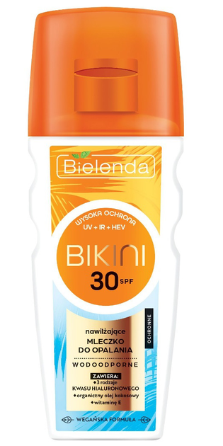 Молочко для засмаги зволожувальне Bielenda Bikini SPF30 175 мл (5902169052164) - зображення 1