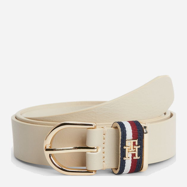 Ремінь жіночий Tommy Hilfiger AW0AW14940-AA8 85 см Бежевий (8720644248430) - зображення 1