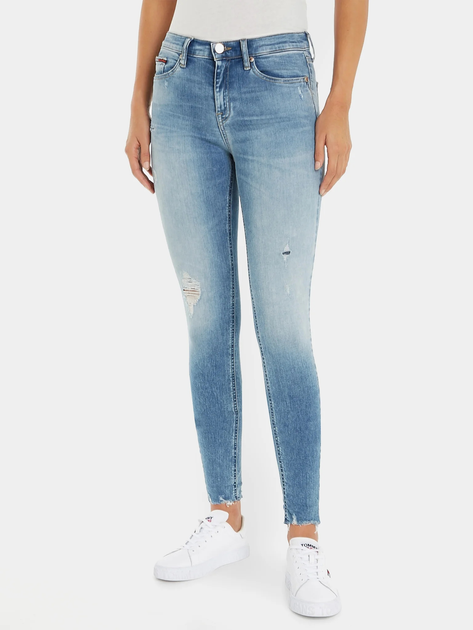 Jeansy skinny damskie Tommy Jeans DW0DW16043-1AB 31/30 Granatowe (8720644478981) - obraz 1