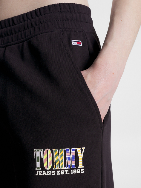 Spodnie dresowe damskie joggery Tommy Jeans DW0DW15861-BDS S Czarne (8720644541470) - obraz 4