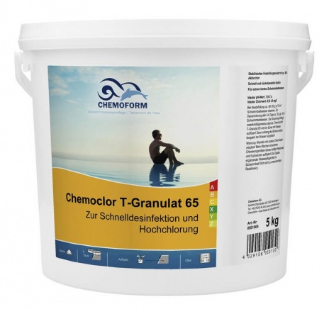 Шок-хлор Chemochlor-T-Granulat 65 (гранулят) — 5 кг - изображение 2