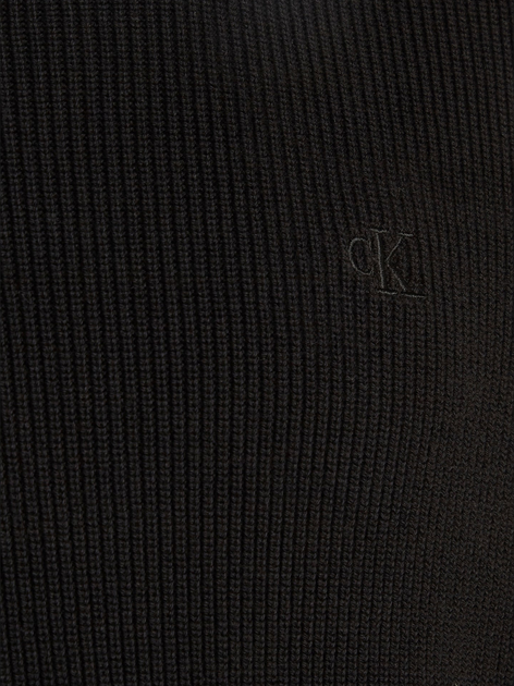 Sweter męski bawełniany Calvin Klein Jeans J323808-BEH XL Czarny (8720108059428) - obraz 6