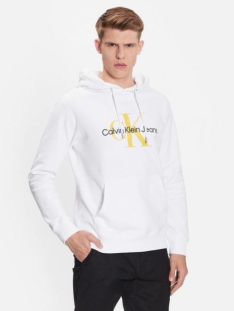 Худі чоловіче Calvin Klein Jeans J320805-YAF S Біле (8720108065412) - зображення 1