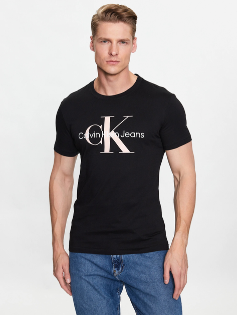 Koszulka męska Calvin Klein Jeans J320806 L Czarna (8720108091855) - obraz 1