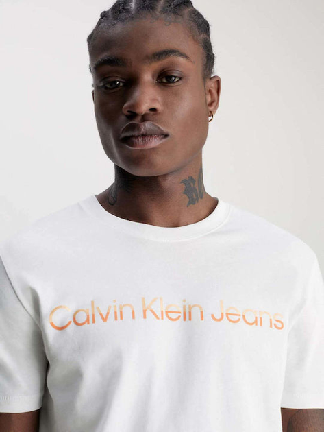 Футболка чоловіча Calvin Klein Jeans J322511-YAF S Біла (8720108054348) - зображення 4