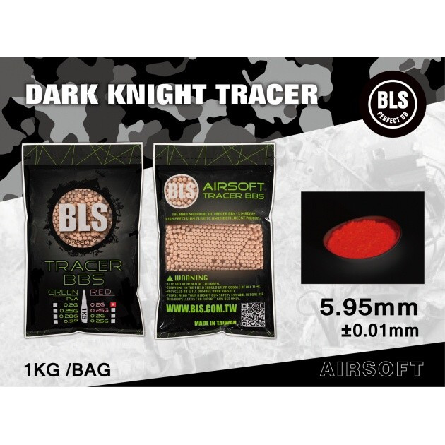 Трассерные шары BLS PERFECT BB FLUORESCENT TRACER 0.25G RED– 1 KG - изображение 1