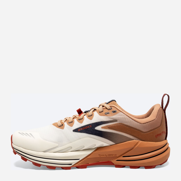 Buty do biegania męskie Brooks Cascadia 16 1103761D-173 44 (10US) 28 cm Biały/Brązowy (195394228335) - obraz 4