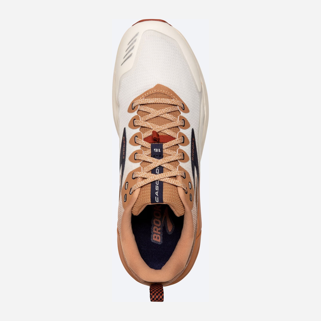 Buty do biegania męskie Brooks Cascadia 16 1103761D-173 45 (11US) 29 cm Biały/Brązowy (195394228359) - obraz 3