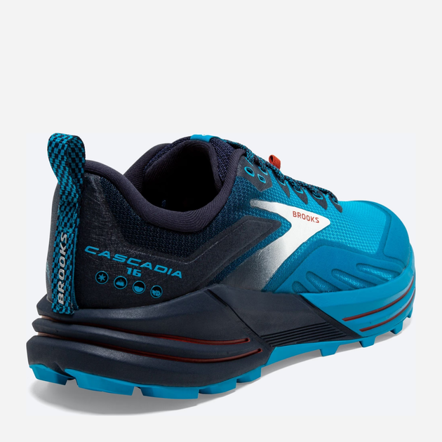 Buty do biegania męskie Brooks Cascadia 16 1103761D-490 41 (8US) 26 cm Niebieskie (195394228441) - obraz 5