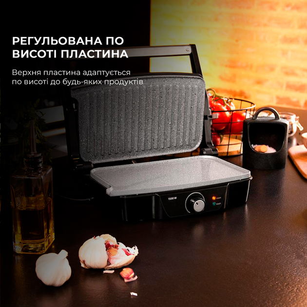 Гриль CECOTEC Rock'nGrill 1500 Stone Ceramic Mix&Grill CCTC-03194 - зображення 9