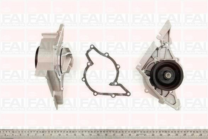 Водяний насос Fischer Automotive One (FA1) WP6102 Audi Allroad, A6, 80, A4, A8, 100; Volkswagen Passat; Skoda Superb 078121004, 078121004H, 078121004HX - зображення 1