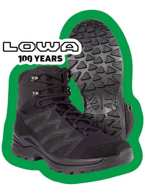 Ботинки тактические Lowa innox pro gtx mid tf black (черный) UK 6.5/EU 40 - изображение 2