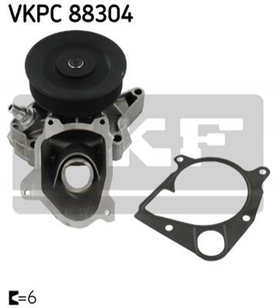 Водяной насос SKF VKPC88304 BMW X3, 3 Series, X5 11517801064, 11517805812 - изображение 1