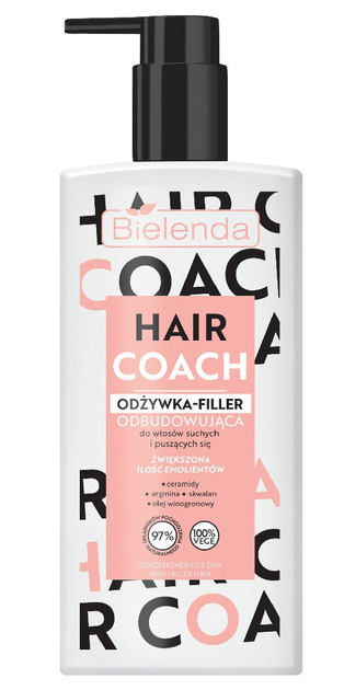 Odżywka-filler Bielenda Hair Coach do włosów suchych i puszących się odbudowująca 250 ml (5902169051525) - obraz 1