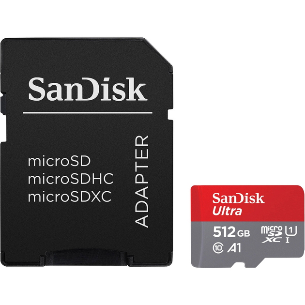 Карта памяти SanDisk 512GB microSDXC class 10 UHS-I Ultra (SDSQUAC-512G-GN6MA) - изображение 1